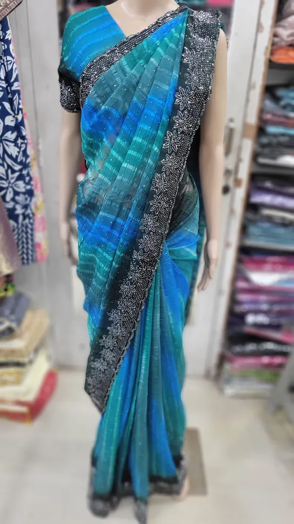Popcorn Stone Work Sarees | SR67